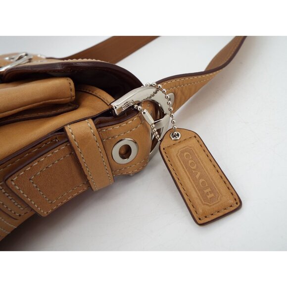 COACH 9434 Tan Leather Soho Shoulder Bag Vintage Y2K - Picture 7 of 15